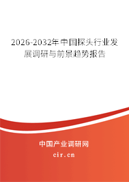 2024-2030年中國探頭行業(yè)發(fā)展調(diào)研與前景趨勢報告 2024-2030年中國探頭行業(yè)發(fā)展調(diào)研與前景趨勢報告