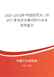 2025-2031年中國提花床上用品行業(yè)發(fā)展全面調(diào)研與未來趨勢報告 2025-2031年中國提花床上用品行業(yè)發(fā)展全面調(diào)研與未來趨勢報告