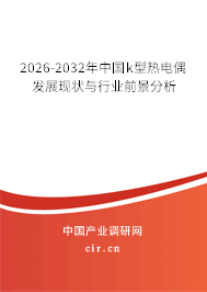 2026-2032年中國k型熱電偶發(fā)展現(xiàn)狀與行業(yè)前景分析