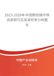 2023-2029年中國膀胱鏡市場調(diào)查研究及發(fā)展前景分析報告
