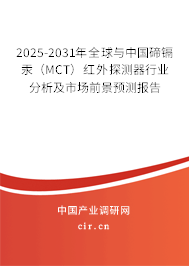 2025-2031年全球與中國碲鎘汞（MCT）紅外探測器行業(yè)分析及市場前景預(yù)測報(bào)告