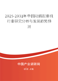 2025-2031年中國動(dòng)臂起重機(jī)行業(yè)研究分析與發(fā)展趨勢(shì)預(yù)測(cè)