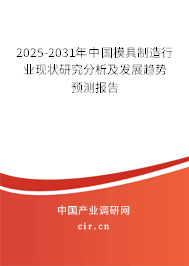 2025-2031年中國模具制造行業(yè)現(xiàn)狀研究分析及發(fā)展趨勢(shì)預(yù)測(cè)報(bào)告