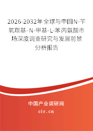 2026-2032年全球與中國(guó)N-芐氧羰基-N-甲基-L-苯丙氨酸市場(chǎng)深度調(diào)查研究與發(fā)展前景分析報(bào)告