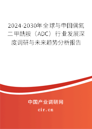2024-2030年全球與中國偶氮二甲酰胺(ADC)行業(yè)發(fā)展深度調(diào)研與未來趨勢分析報告 2024-2030年全球與中國偶氮二甲酰胺(ADC)行業(yè)發(fā)展深度調(diào)研與未來趨勢分析報告