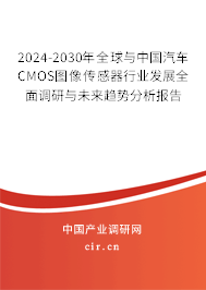 2024-2030年全球與中國汽車CMOS圖像傳感器行業(yè)發(fā)展全面調(diào)研與未來趨勢分析報告 2024-2030年全球與中國汽車CMOS圖像傳感器行業(yè)發(fā)展全面調(diào)研與未來趨勢分析報告