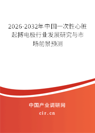 2026-2032年中國(guó)一次性心臟起搏電極行業(yè)發(fā)展研究與市場(chǎng)前景預(yù)測(cè) 2026-2032年中國(guó)一次性心臟起搏電極行業(yè)發(fā)展研究與市場(chǎng)前景預(yù)測(cè)