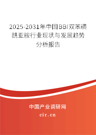 2025-2031年中國BBI雙苯磺酰亞胺行業(yè)現(xiàn)狀與發(fā)展趨勢分析報(bào)告