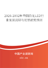 2026-2032年中國(guó)白光LED行業(yè)發(fā)展調(diào)研與前景趨勢(shì)預(yù)測(cè)