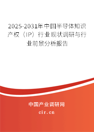 2025-2031年中國半導(dǎo)體知識產(chǎn)權(quán)（IP）行業(yè)現(xiàn)狀調(diào)研與行業(yè)前景分析報(bào)告