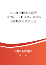 2025年中國電子病歷（EMR）行業(yè)現(xiàn)狀研究分析與市場前景預(yù)測報告