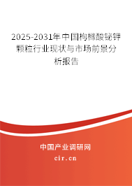 2025-2031年中國枸櫞酸鉍鉀顆粒行業(yè)現(xiàn)狀與市場前景分析報告