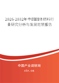 2025-2031年中國固體燃料行業(yè)研究分析與發(fā)展前景報(bào)告