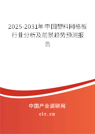 2025-2031年中國(guó)塑料網(wǎng)格板行業(yè)分析及前景趨勢(shì)預(yù)測(cè)報(bào)告 2025-2031年中國(guó)塑料網(wǎng)格板行業(yè)分析及前景趨勢(shì)預(yù)測(cè)報(bào)告