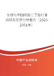 全球與中國碳酸二丁酯行業(yè)調(diào)研及前景分析報告（2025-2031年）