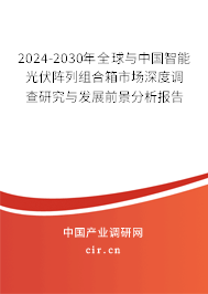2024-2030年全球與中國(guó)智能光伏陣列組合箱市場(chǎng)深度調(diào)查研究與發(fā)展前景分析報(bào)告 2024-2030年全球與中國(guó)智能光伏陣列組合箱市場(chǎng)深度調(diào)查研究與發(fā)展前景分析報(bào)告