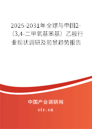 2025-2031年全球與中國2-（3,4-二甲氧基苯基）乙胺行業(yè)現(xiàn)狀調(diào)研及前景趨勢報(bào)告