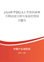 2026年中國(guó)2,4,5-三氯硝基苯市場(chǎng)調(diào)查分析與發(fā)展前景研究報(bào)告