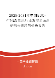 2025-2031年中國BDO-PTMEG氨綸行業(yè)發(fā)展全面調(diào)研與未來趨勢分析報告