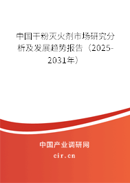 中國(guó)干粉滅火劑市場(chǎng)研究分析及發(fā)展趨勢(shì)報(bào)告（2025-2031年）