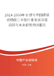 2024-2030年全球與中國磺基琥珀酸二辛酯行業(yè)發(fā)展深度調(diào)研與未來趨勢預(yù)測報告