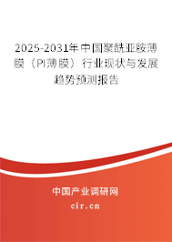 2025-2031年中國聚酰亞胺薄膜(PI薄膜)行業(yè)現(xiàn)狀與發(fā)展趨勢預(yù)測報告 2025-2031年中國聚酰亞胺薄膜(PI薄膜)行業(yè)現(xiàn)狀與發(fā)展趨勢預(yù)測報告