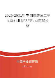 2026-2032年中國磷酸三二甲苯酯行業(yè)現(xiàn)狀與行業(yè)前景分析
