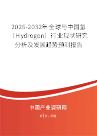 2026-2032年全球與中國氫（Hydrogen）行業(yè)現(xiàn)狀研究分析及發(fā)展趨勢預(yù)測報告