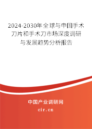 2024-2030年全球與中國手術(shù)刀片和手術(shù)刀市場深度調(diào)研與發(fā)展趨勢分析報告