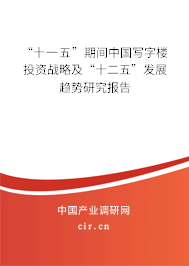 “十一五”期間中國寫字樓投資戰(zhàn)略及“十二五”發(fā)展趨勢研究報告 “十一五”期間中國寫字樓投資戰(zhàn)略及“十二五”發(fā)展趨勢研究報告