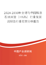 2024-2030年全球與中國埃洛石納米管(HNTs)行業(yè)發(fā)展調(diào)研及行業(yè)前景分析報(bào)告 2024-2030年全球與中國埃洛石納米管(HNTs)行業(yè)發(fā)展調(diào)研及行業(yè)前景分析報(bào)告