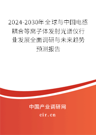 2024-2030年全球與中國電感耦合等離子體發(fā)射光譜儀行業(yè)發(fā)展全面調研與未來趨勢預測報告 2024-2030年全球與中國電感耦合等離子體發(fā)射光譜儀行業(yè)發(fā)展全面調研與未來趨勢預測報告