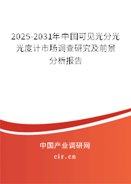 2025-2031年中國(guó)可見光分光光度計(jì)市場(chǎng)調(diào)查研究及前景分析報(bào)告