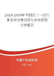 2024-2030年中國(guó)正十一烷行業(yè)發(fā)展全面調(diào)研與未來(lái)趨勢(shì)分析報(bào)告