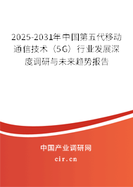 2025-2031年中國第五代移動通信技術(shù)(5G)行業(yè)發(fā)展深度調(diào)研與未來趨勢報告 2025-2031年中國第五代移動通信技術(shù)(5G)行業(yè)發(fā)展深度調(diào)研與未來趨勢報告