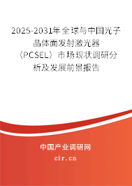 2025-2031年全球與中國光子晶體面發(fā)射激光器（PCSEL）市場現(xiàn)狀調(diào)研分析及發(fā)展前景報(bào)告