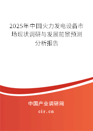 2025年中國(guó)火力發(fā)電設(shè)備市場(chǎng)現(xiàn)狀調(diào)研與發(fā)展前景預(yù)測(cè)分析報(bào)告