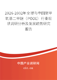 2026-2032年全球與中國聚甲氧基二甲醚（PODE）行業(yè)現(xiàn)狀調(diào)研分析及發(fā)展趨勢研究報(bào)告
