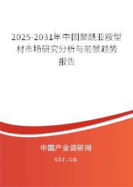 2025-2031年中國(guó)聚酰亞胺型材市場(chǎng)研究分析與前景趨勢(shì)報(bào)告