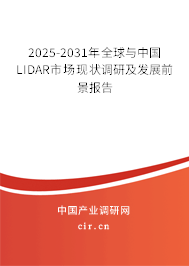 2025-2031年全球與中國LIDAR市場現(xiàn)狀調(diào)研及發(fā)展前景報告