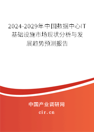 2024-2029年中國數(shù)據(jù)中心IT基礎(chǔ)設(shè)施市場現(xiàn)狀分析與發(fā)展趨勢預(yù)測報告