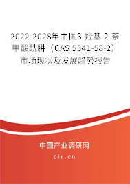 2022-2028年中國3-羥基-2-萘甲酸酰肼（CAS 5341-58-2）市場現(xiàn)狀及發(fā)展趨勢報告