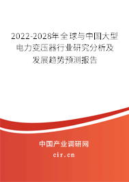 2022-2028年全球與中國大型電力變壓器行業(yè)研究分析及發(fā)展趨勢預(yù)測報告