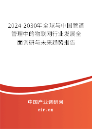 2024-2030年全球與中國管道管理中的物聯(lián)網(wǎng)行業(yè)發(fā)展全面調(diào)研與未來趨勢報告 2024-2030年全球與中國管道管理中的物聯(lián)網(wǎng)行業(yè)發(fā)展全面調(diào)研與未來趨勢報告