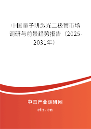 中國量子阱激光二極管市場調(diào)研與前景趨勢報告（2025-2031年）