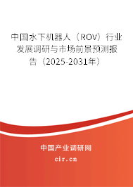 中國水下機器人（ROV）行業(yè)發(fā)展調(diào)研與市場前景預測報告（2024-2030年）