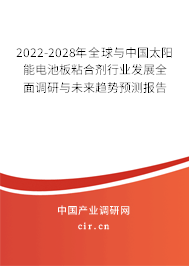 2022-2028年全球與中國(guó)太陽能電池板粘合劑行業(yè)發(fā)展全面調(diào)研與未來趨勢(shì)預(yù)測(cè)報(bào)告 2022-2028年全球與中國(guó)太陽能電池板粘合劑行業(yè)發(fā)展全面調(diào)研與未來趨勢(shì)預(yù)測(cè)報(bào)告
