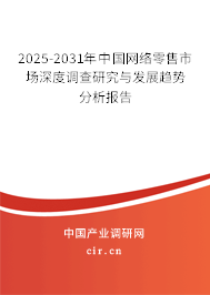 2025-2031年中國網(wǎng)絡零售市場深度調查研究與發(fā)展趨勢分析報告