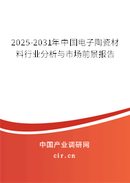 2025-2031年中國電子陶瓷材料行業(yè)分析與市場前景報(bào)告
