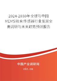 2024-2030年全球與中國(guó)MEMS融合傳感器行業(yè)發(fā)展全面調(diào)研與未來(lái)趨勢(shì)預(yù)測(cè)報(bào)告 2024-2030年全球與中國(guó)MEMS融合傳感器行業(yè)發(fā)展全面調(diào)研與未來(lái)趨勢(shì)預(yù)測(cè)報(bào)告